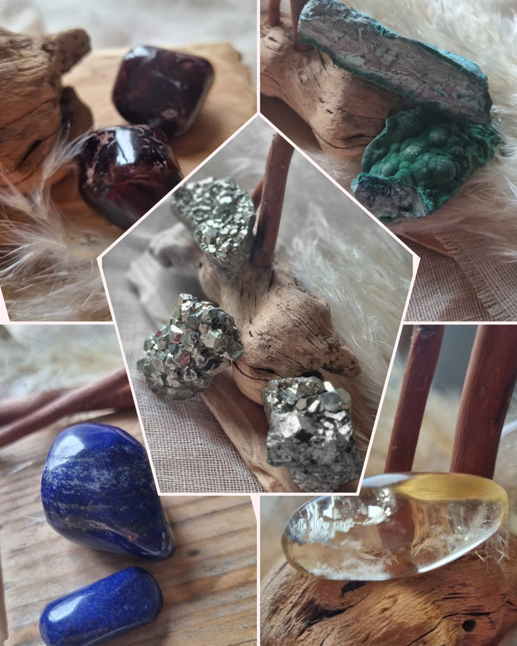 Collection "Terre précieuse " et ses Pierres et Géodes Brutes