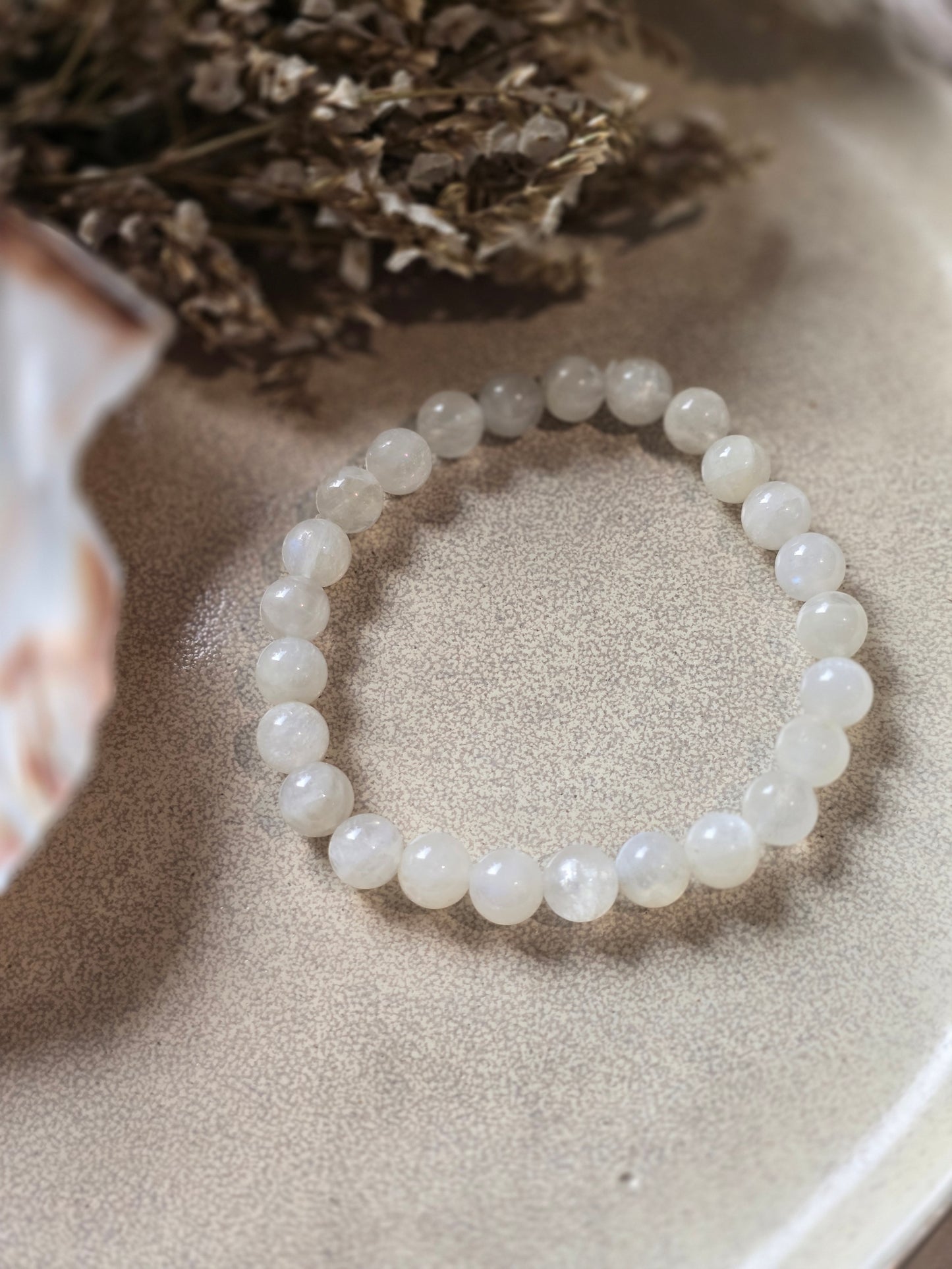 Cristal de Roche laiteux Bracelet simple